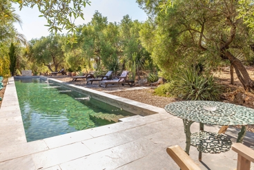 Moderna casa rural rodeadas de bellas vistas y exuberante vegetación