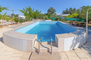 Ferienhaus mit Schwimmbad und Grill in Gibraleón.