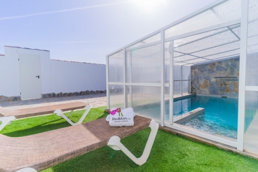 Ferienhaus mit beheiztem Schwimmbad und Jacuzzi in Vejer de la Frontera