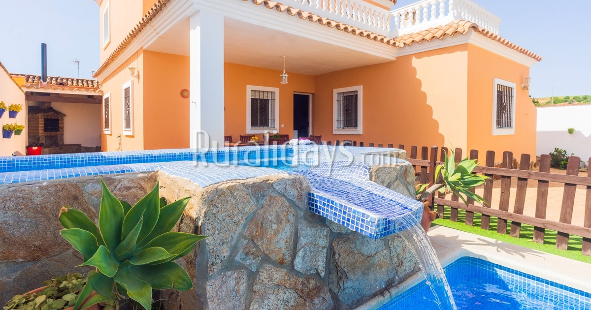 Finca in Conil de la Frontera (Cadiz) - 8 Personen, In Strandnähe, mit swimming pool privat, garten, internetzugang, klimaanlage, tiere erlaubt.