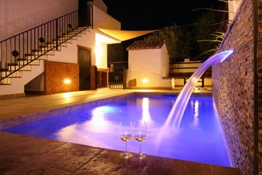 Ferienhaus mit Pool und Grill in Benalauría