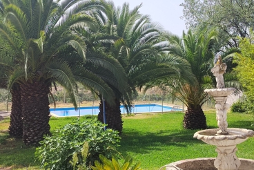 Vakantiehuis met zwembad en tuin in Lora del Río