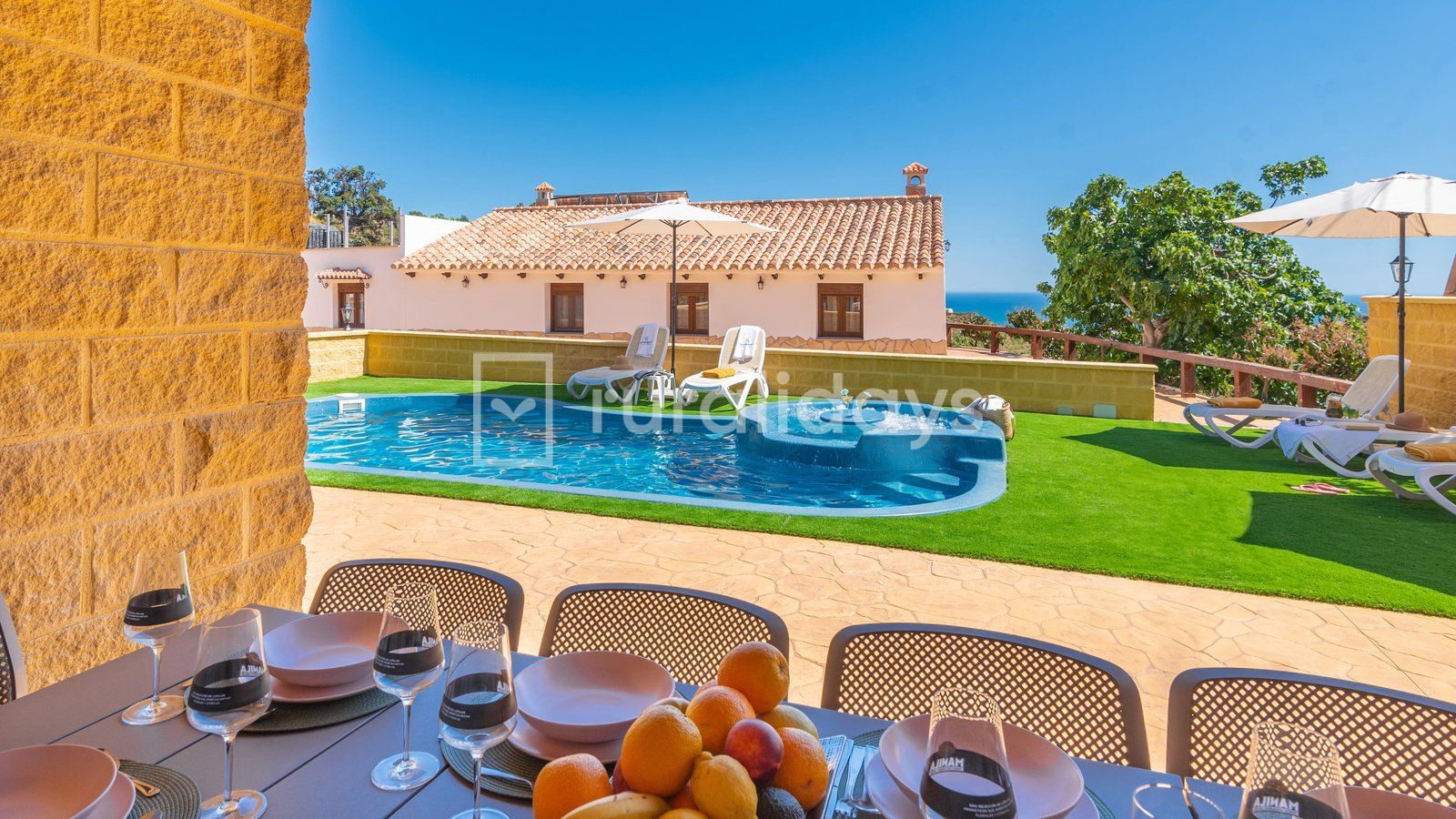 Casa rural Malaga Andalucía para 10 personas